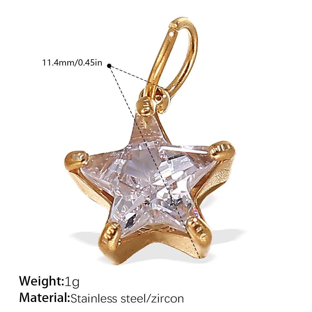 Lu DIY Multi-Style Charm Stainless Steel Plated With 18k Gold