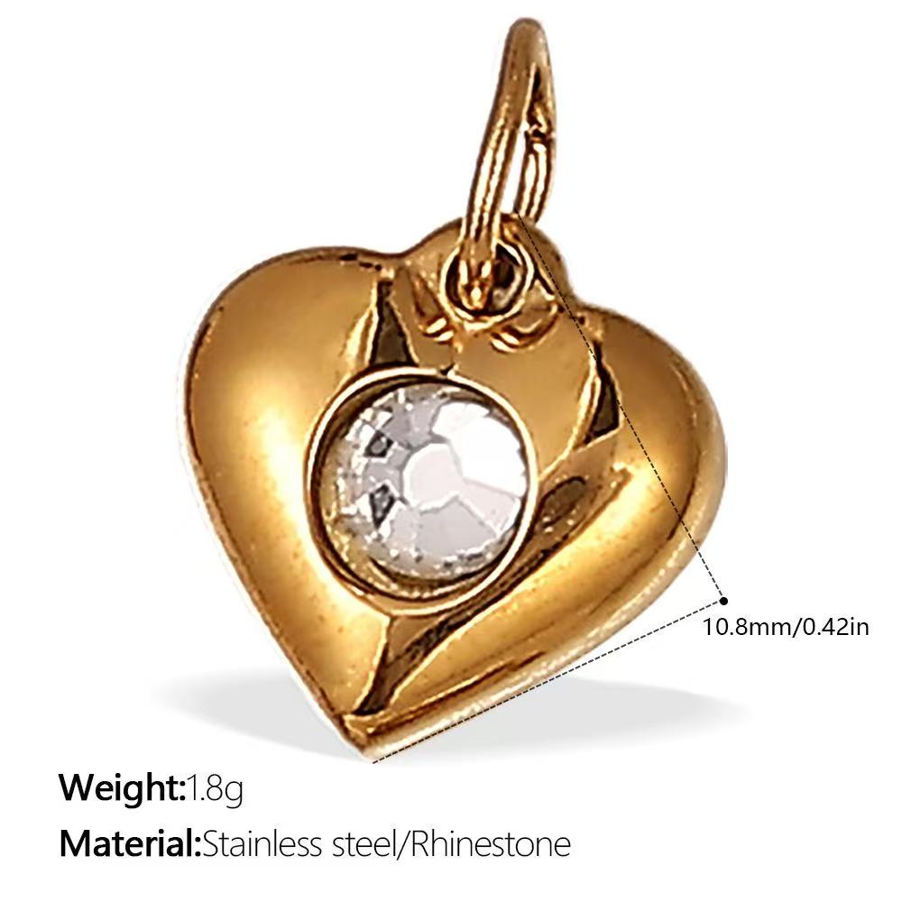 Lu DIY Multi-Style Charm Stainless Steel Plated With 18k Gold