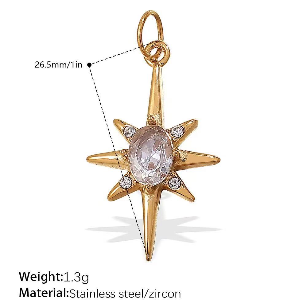 Lu DIY Multi-Style Charm Stainless Steel Plated With 18k Gold