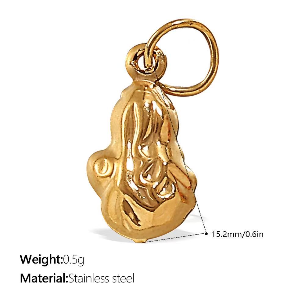 Lu DIY Multi-Style Charm Stainless Steel Plated With 18k Gold