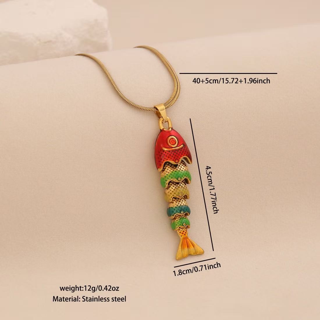 Lu Linglang Colorful 3D Lively Fish Pendant