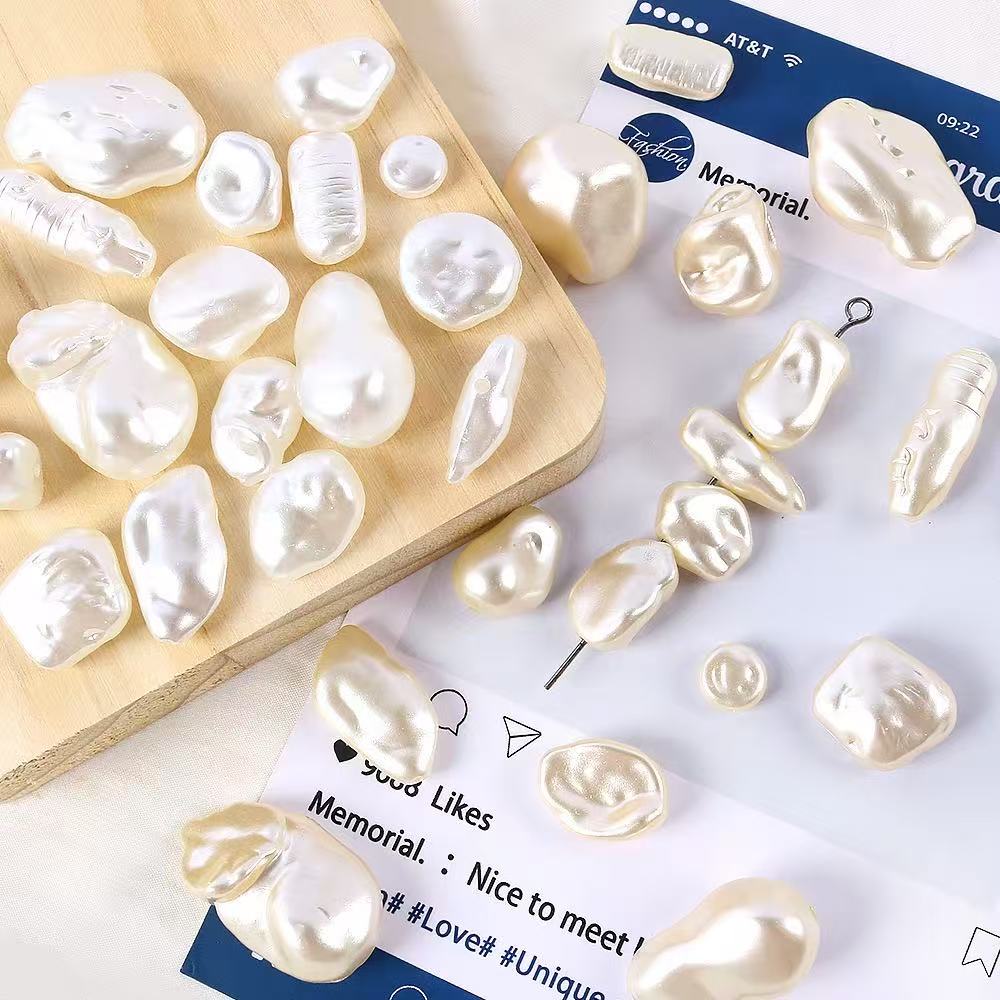 Lu ABS Baroque Imitation Pearl Irregular Shaped Pearls