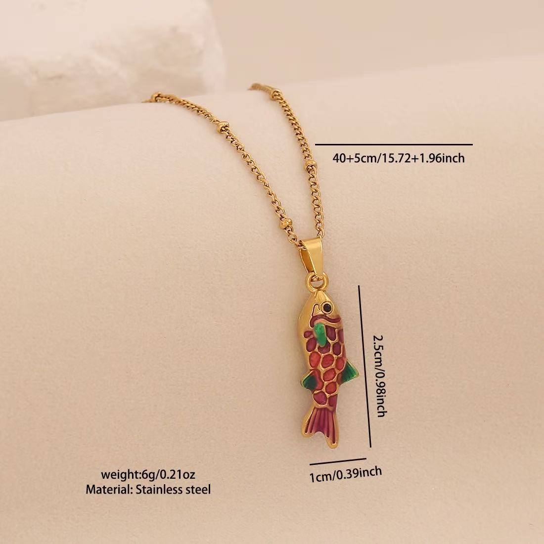 Lu Linglang Colorful 3D Lively Fish Pendant