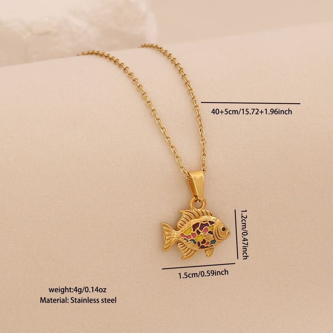 Lu Linglang Colorful 3D Lively Fish Pendant