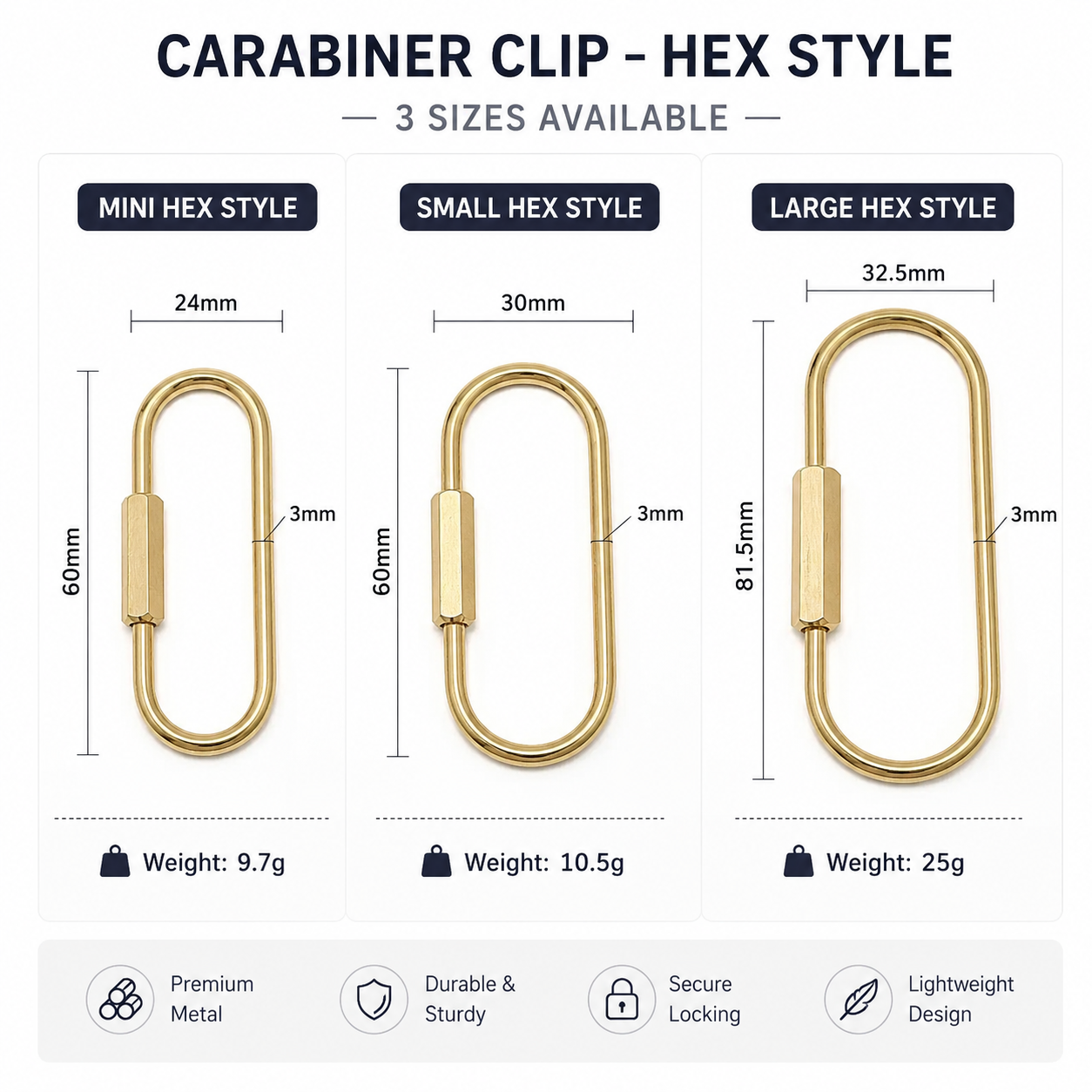 Lu Bulk Carabiners Bag Charm Key Ring Sale price