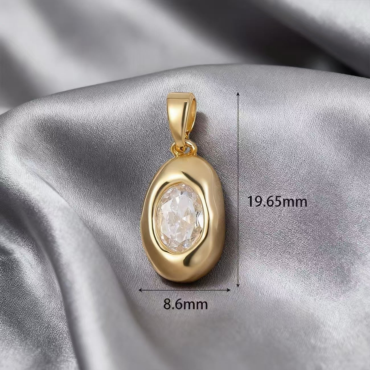 Lu White Mother-of-Pearl Rhinestone Multi-Style Pendants