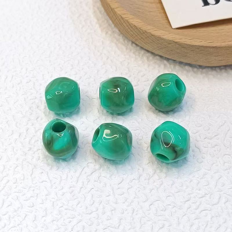 Lu 100pcs Acrylic Ice-Transparent Irregular Beads