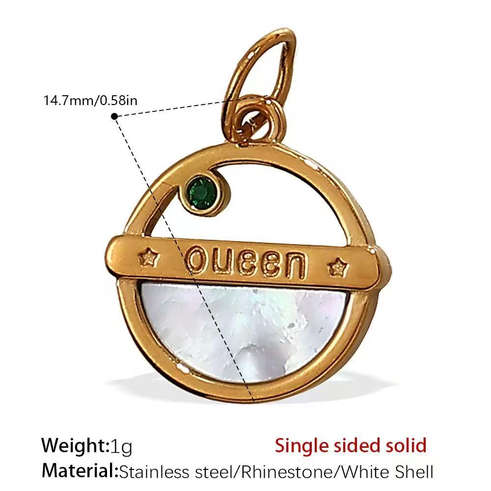 Lu DIY Multi-Style Charm Stainless Steel Plated With 18k Gold