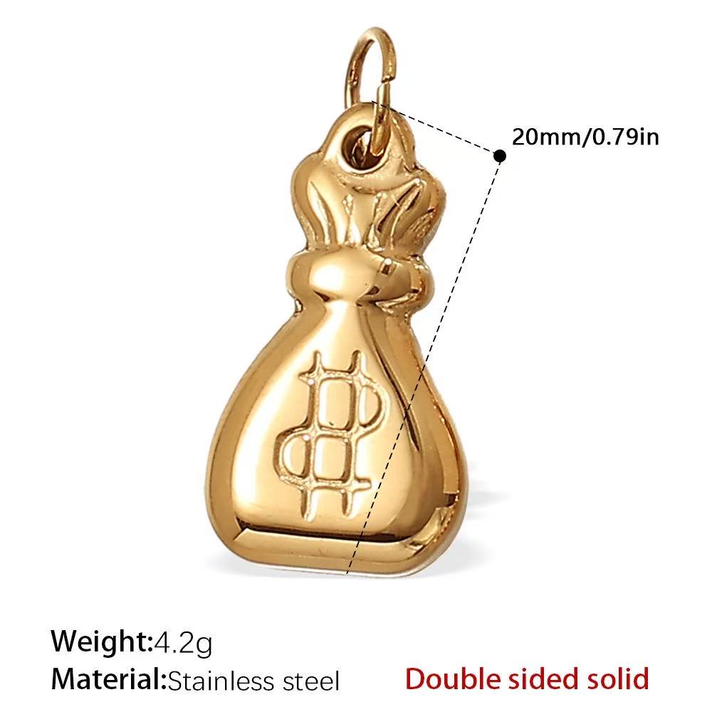 Lu DIY Multi-Style Charm Stainless Steel Plated With 18k Gold
