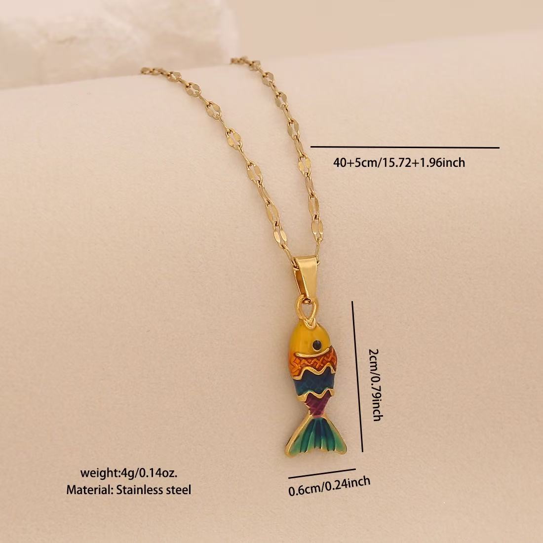 Lu Linglang Colorful 3D Lively Fish Pendant