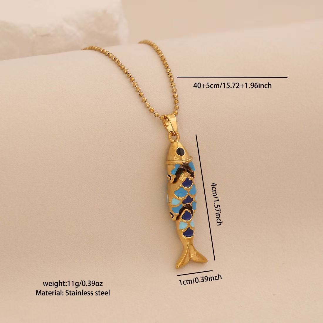 Lu Linglang Colorful 3D Lively Fish Pendant