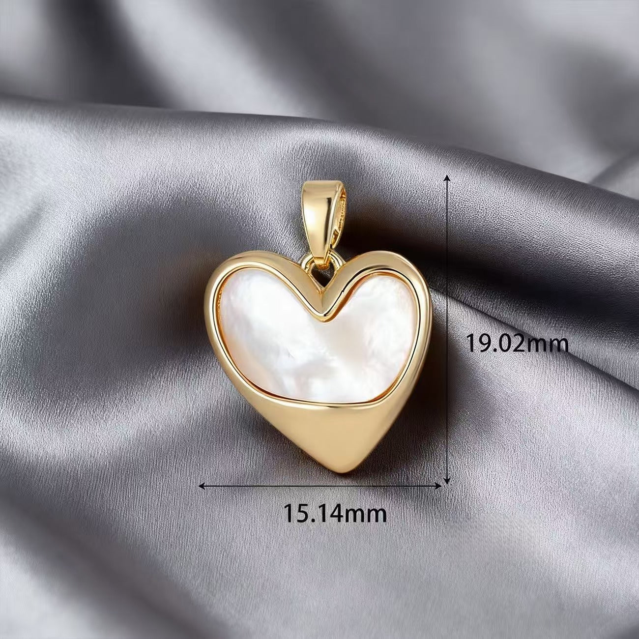 Lu White Mother-of-Pearl Rhinestone Multi-Style Pendants