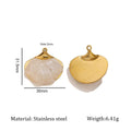 Lu Gold-Plated Stainless Steel Mother-of-Pearl Pendant