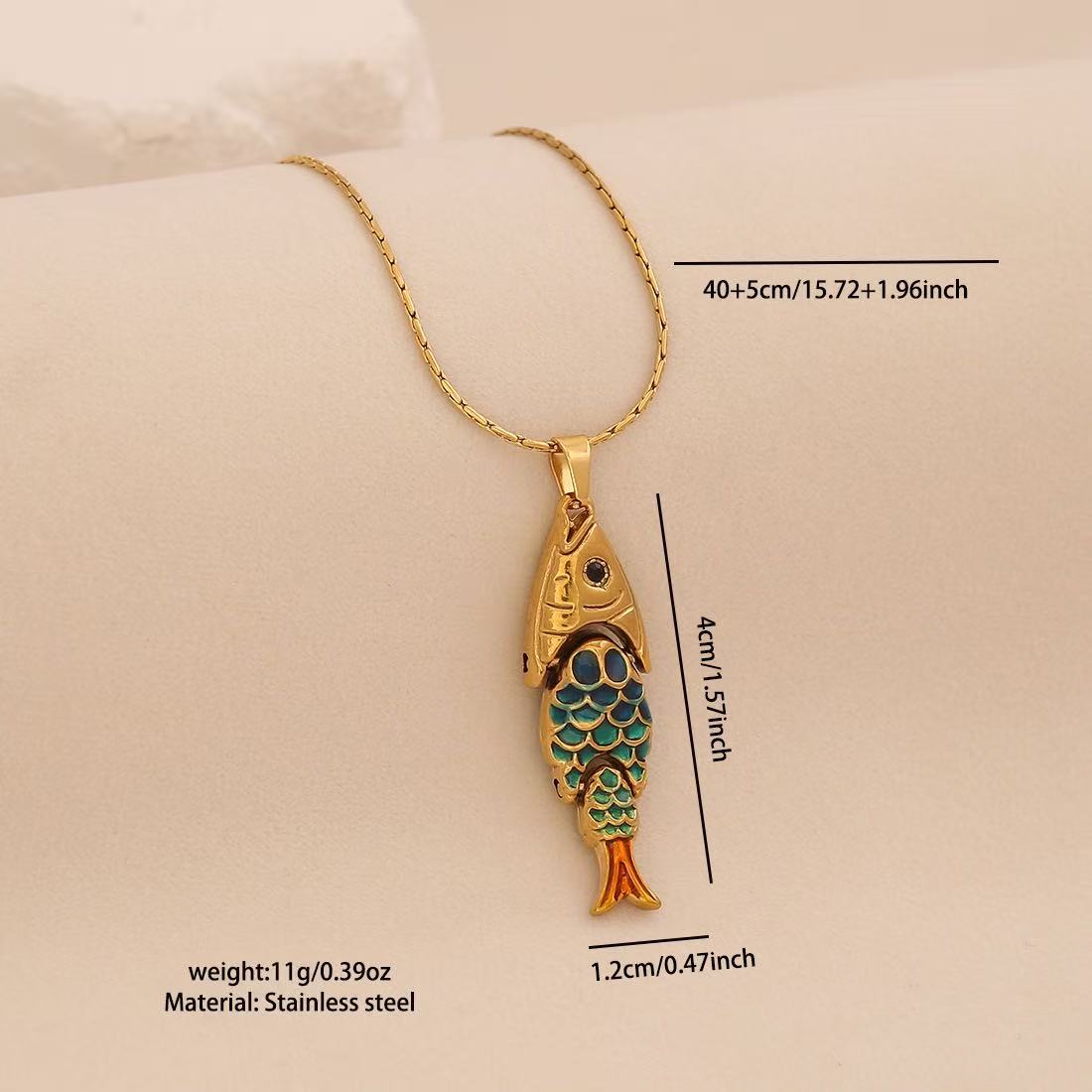 Lu Linglang Colorful 3D Lively Fish Pendant