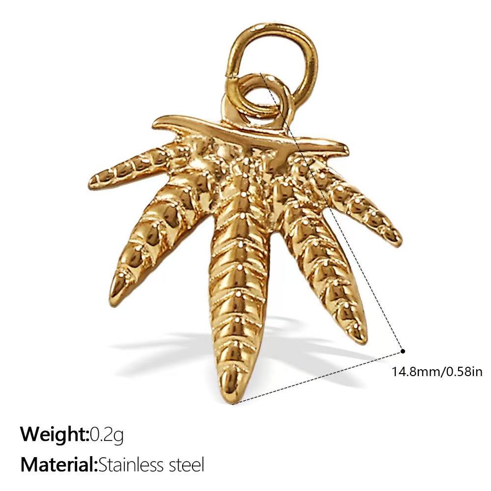 Lu DIY Multi-Style Charm Stainless Steel Plated With 18k Gold