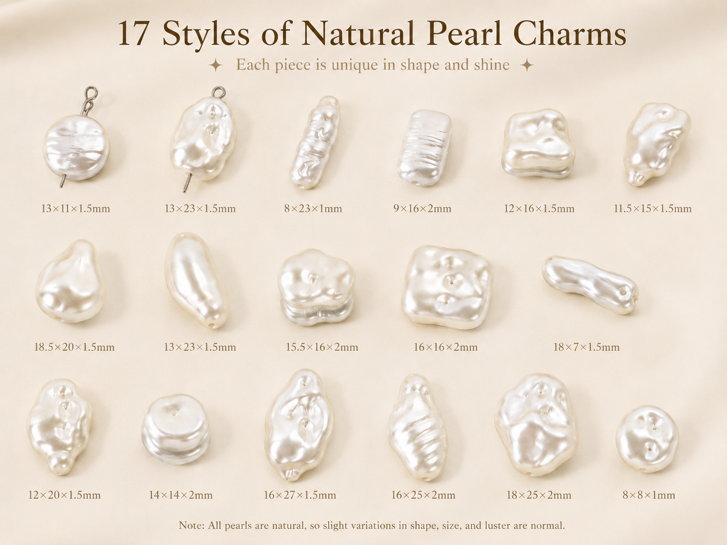 Lu ABS Baroque Imitation Pearl Irregular Shaped Pearls