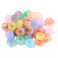 Lu 100pcs Transparent Acrylic Crystal Abacus Beads