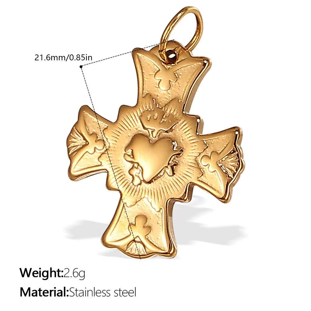 Lu DIY Multi-Style Charm Stainless Steel Plated With 18k Gold