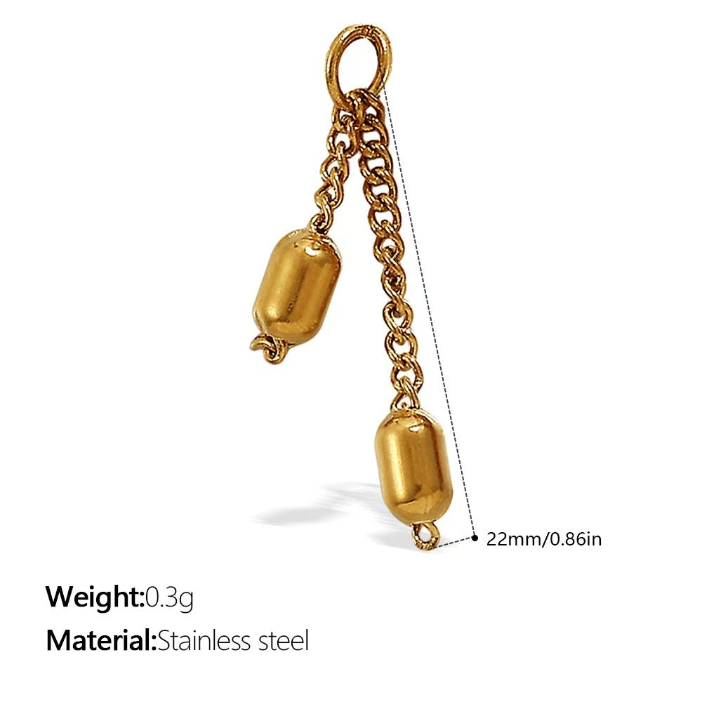 Lu DIY Multi-Style Charm Stainless Steel Plated With 18k Gold