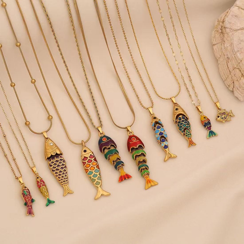 Lu Linglang Colorful 3D Lively Fish Pendant