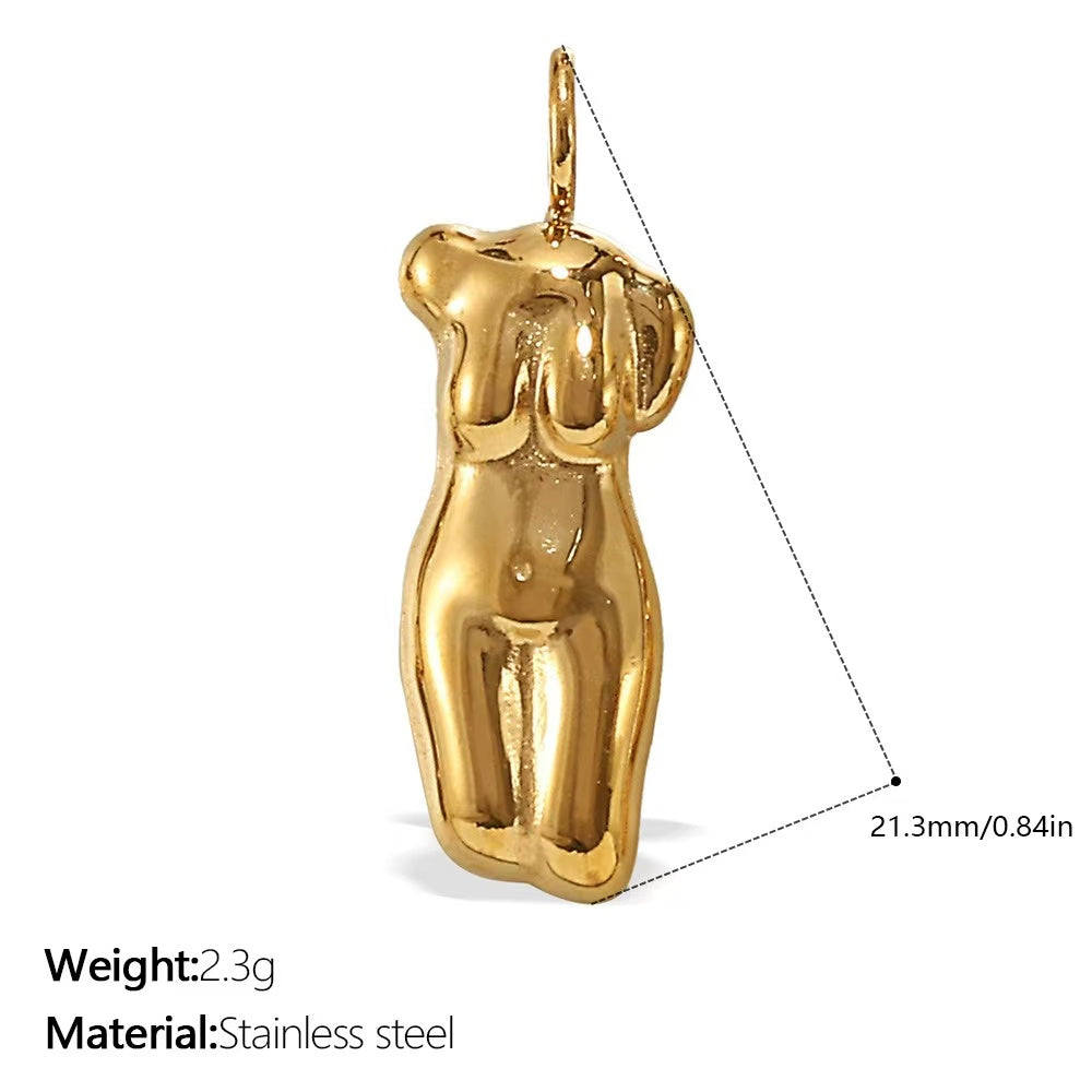 Lu DIY Multi-Style Charm Stainless Steel Plated With 18k Gold