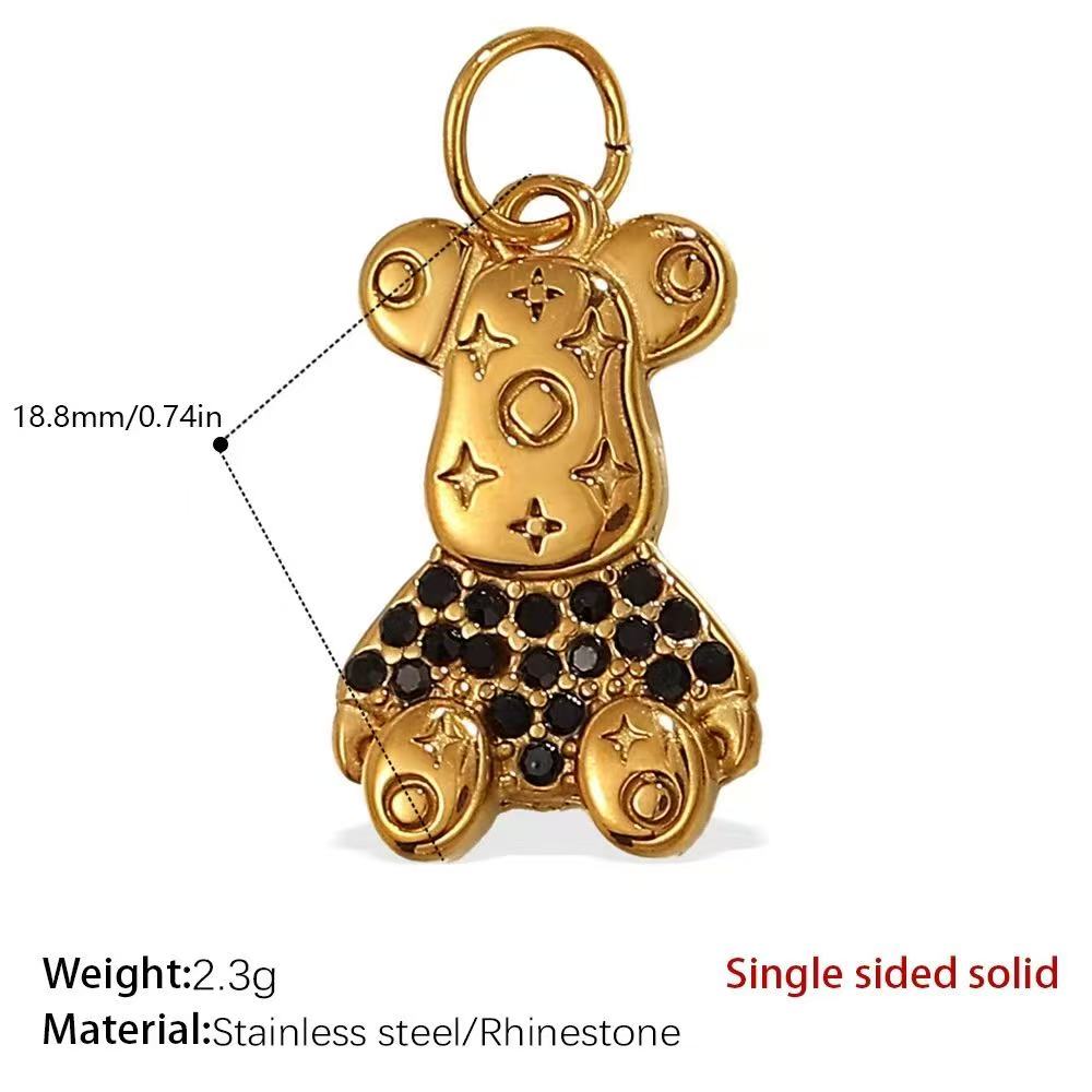 Lu DIY Multi-Style Charm Stainless Steel Plated With 18k Gold
