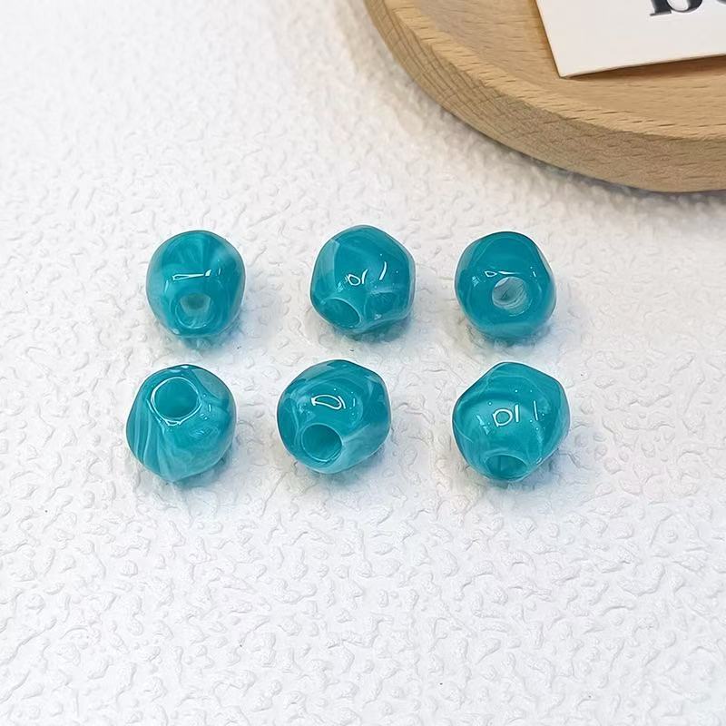 Lu 100pcs Acrylic Ice-Transparent Irregular Beads