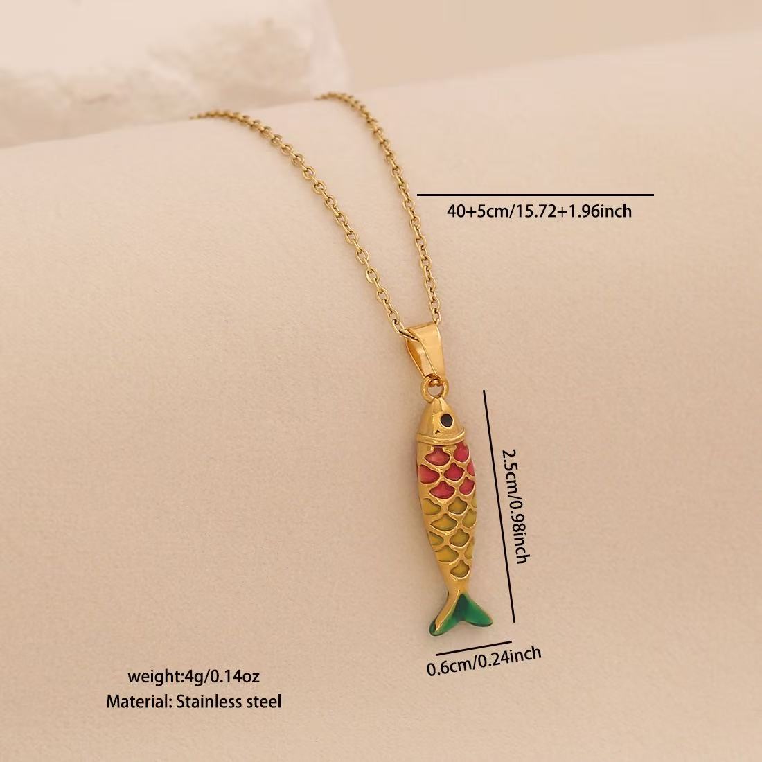 Lu Linglang Colorful 3D Lively Fish Pendant