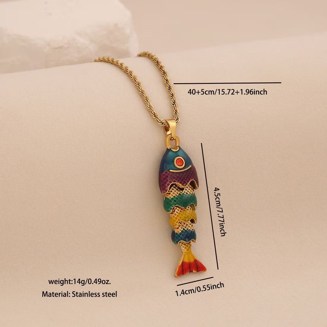 Lu Linglang Colorful 3D Lively Fish Pendant