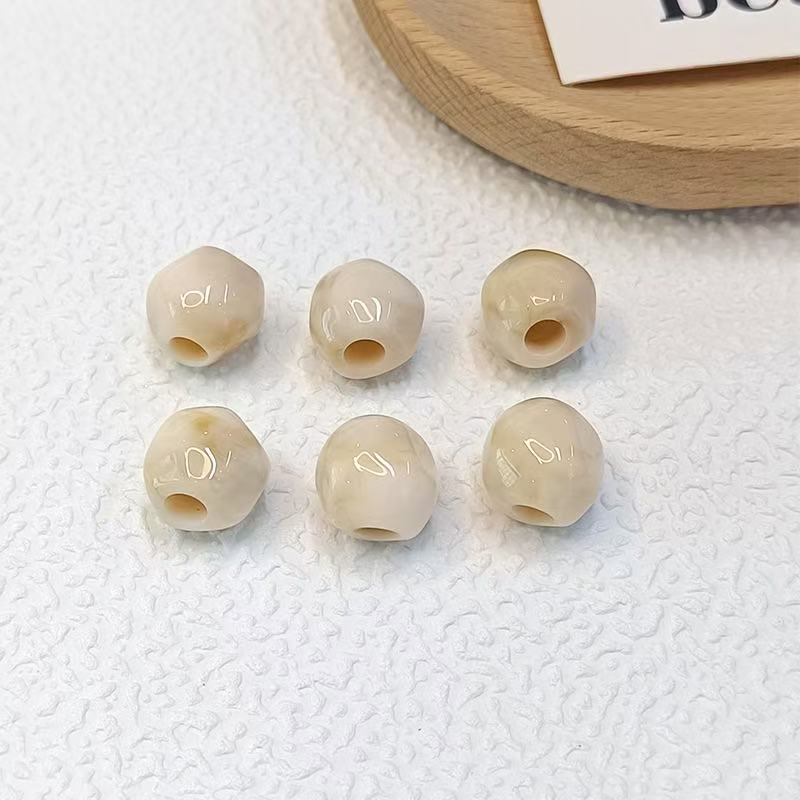 Lu 100pcs Acrylic Ice-Transparent Irregular Beads