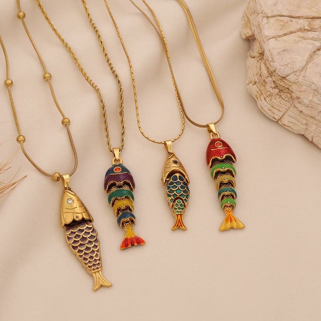 Lu Linglang Colorful 3D Lively Fish Pendant
