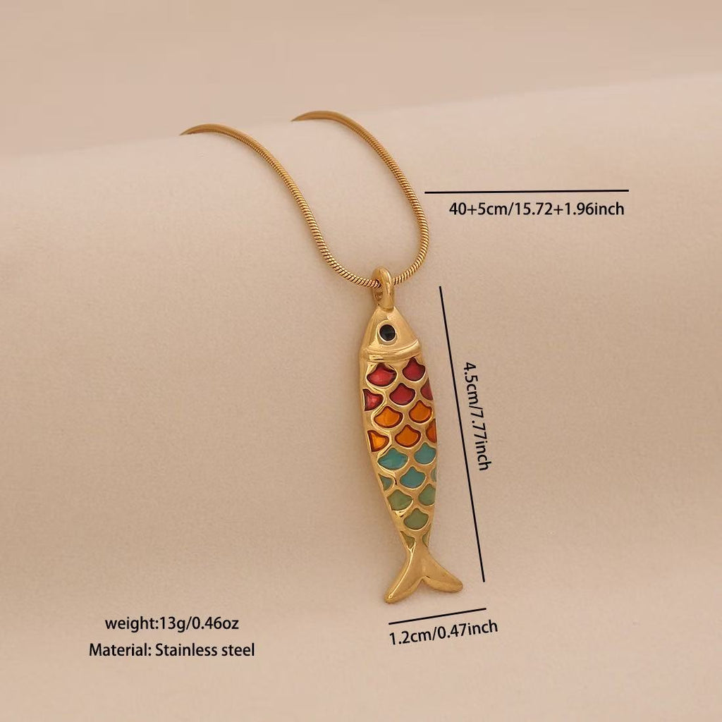 Lu Linglang Colorful 3D Lively Fish Pendant