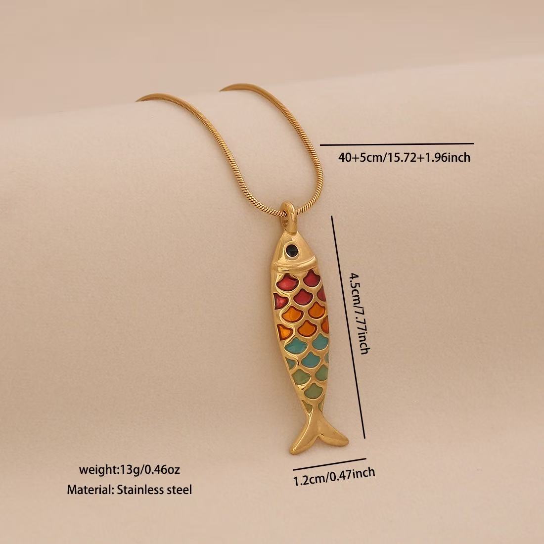Lu Linglang Colorful 3D Lively Fish Pendant