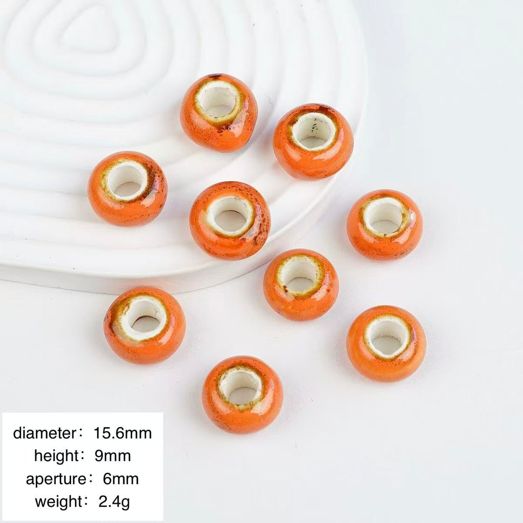 Lu 100Pcs Chinese Jingdezhen Porcelain Beads