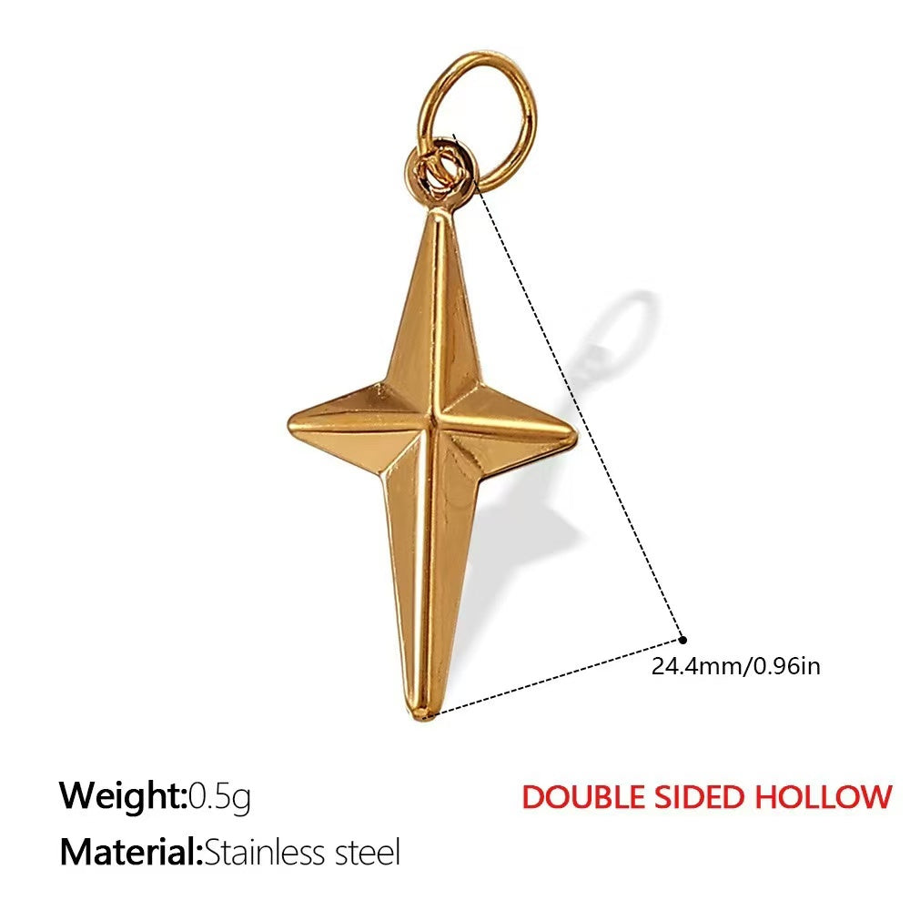 Lu DIY Multi-Style Charm Stainless Steel Plated With 18k Gold